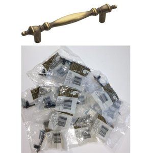 Lot of 11 Belwith Cavalier Antique Brass Cabinet Pulls / Handles P128-AB NEW